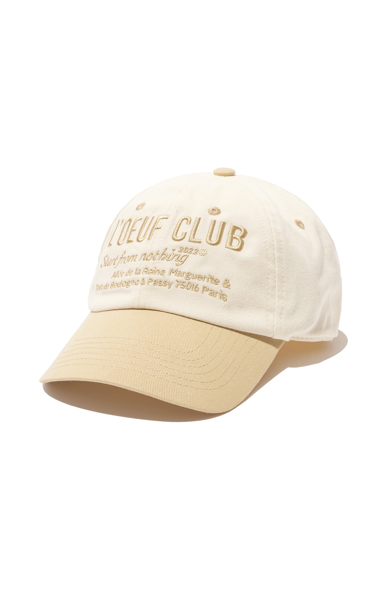 L'OEUF CLUB Slogan Ball Cap
