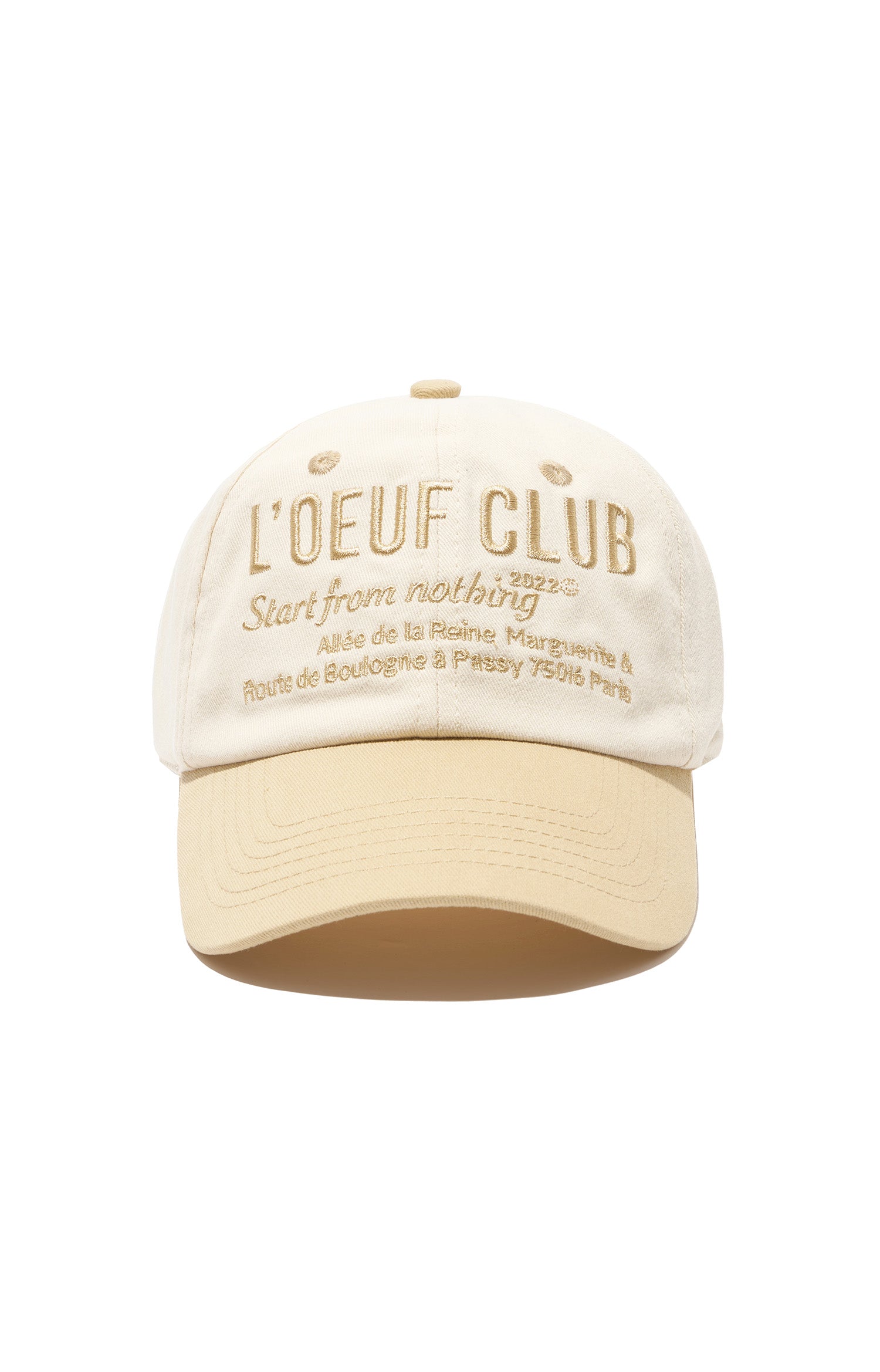 L'OEUF CLUB Slogan Ball Cap
