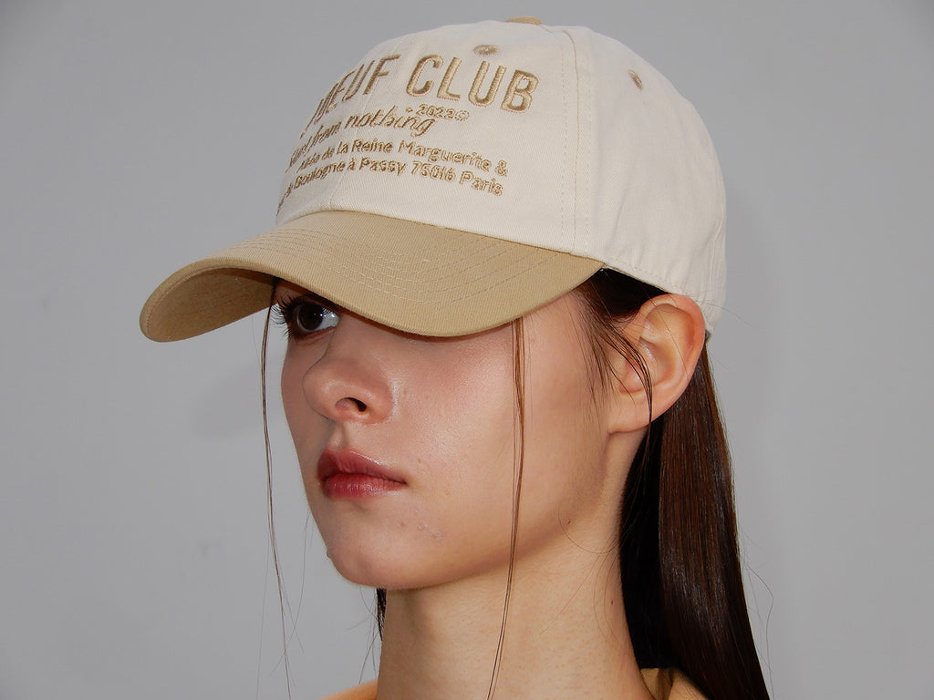 L'OEUF CLUB Slogan Ball Cap