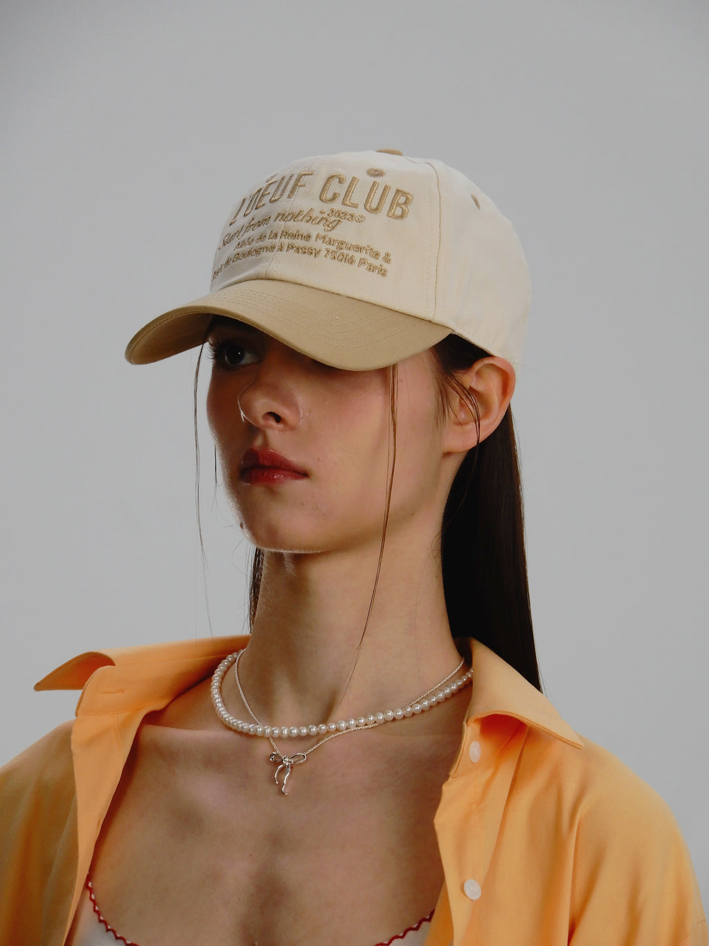 L'OEUF CLUB Slogan Ball Cap